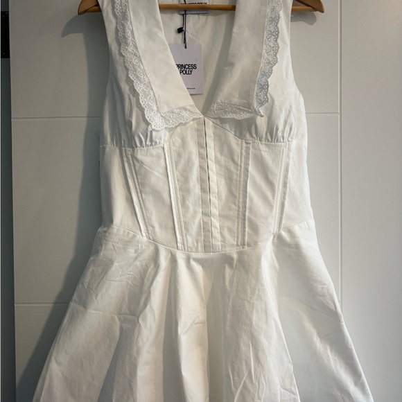 NWT Princess Polly Haworth White Mini Dress US 8 - Picture 4 of 5